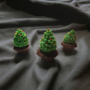 Christmas Tree Cup Cake