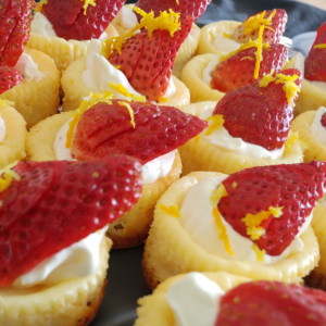 Mini Lemon & Berry Cheese Cake