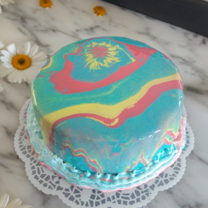 Multi Color Round Birthyday Cake